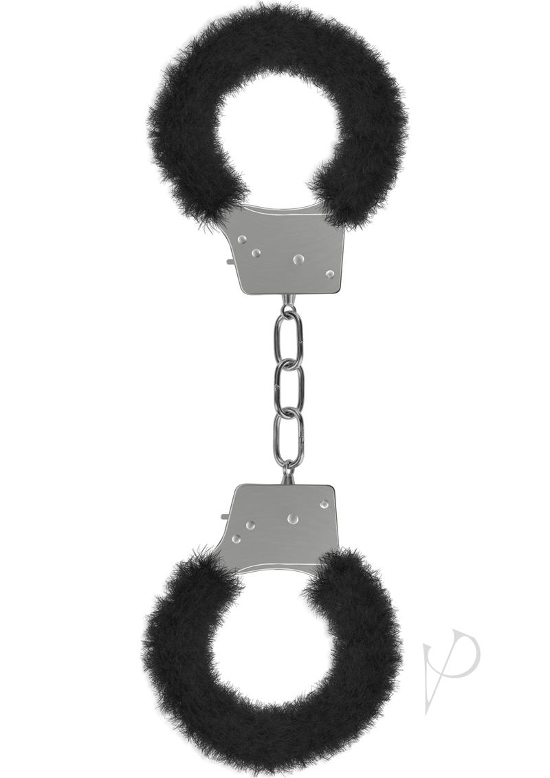 Ouch! Beginners Handcuffs Furry Black