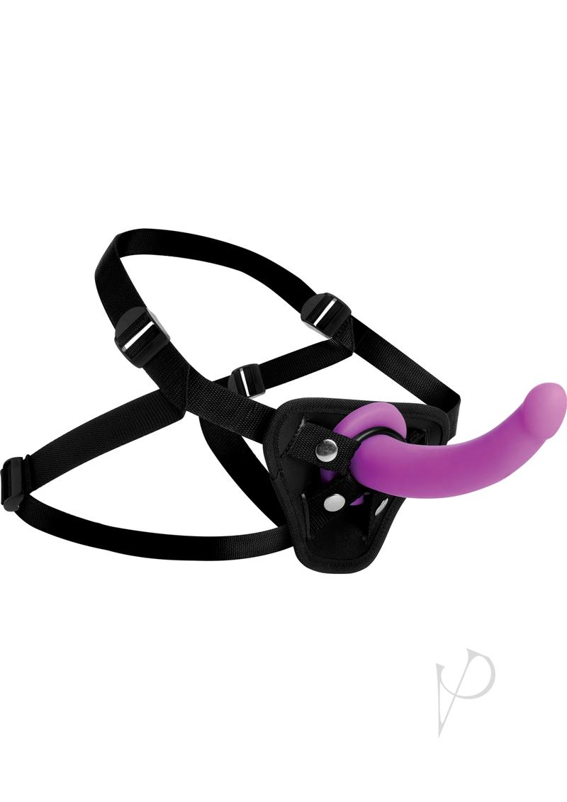 Strap U Silicone Gspot Dildo W/harness