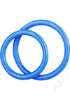 Cb Gear Silicone Cock Ring Set Blue