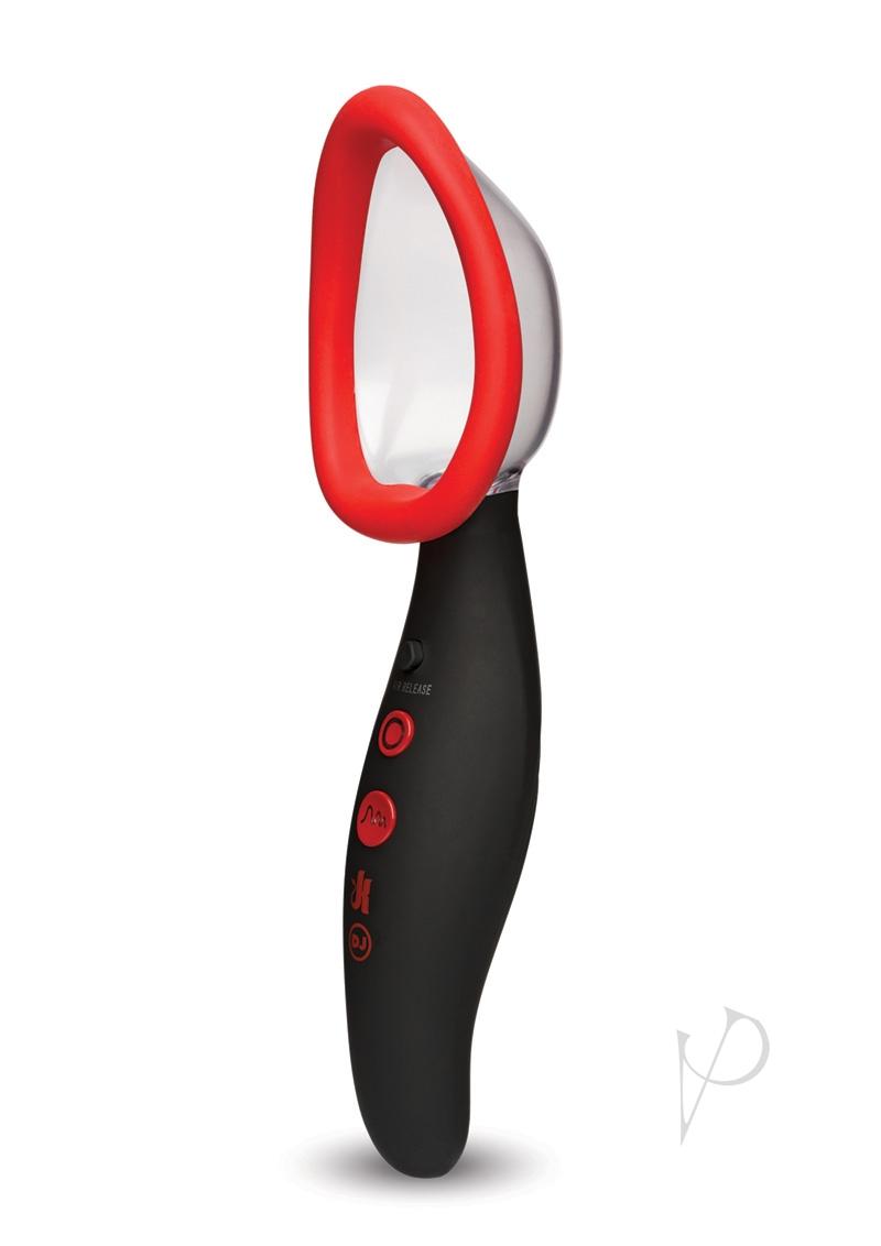 Kink Recharge Vibe Vagina Pump Blk/red