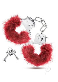 Temptasia Plush Fur Cuffs Burgundy