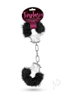 Temptasia Plush Fur Cuffs Black