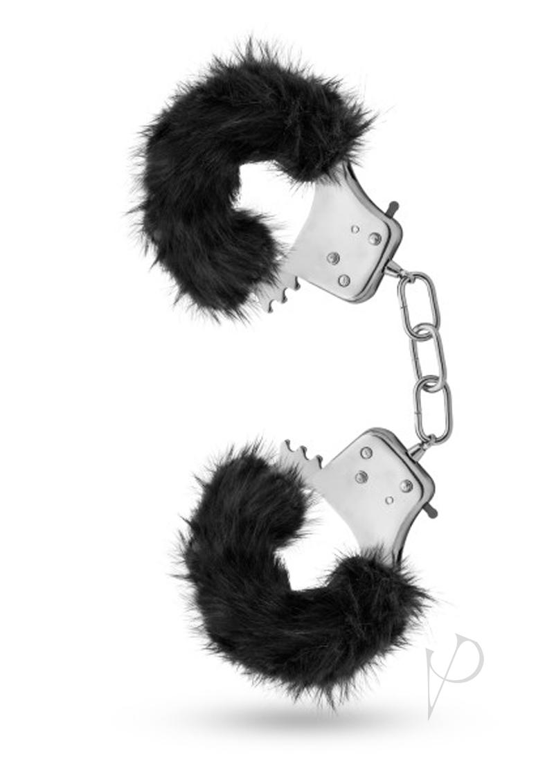 Temptasia Plush Fur Cuffs Black