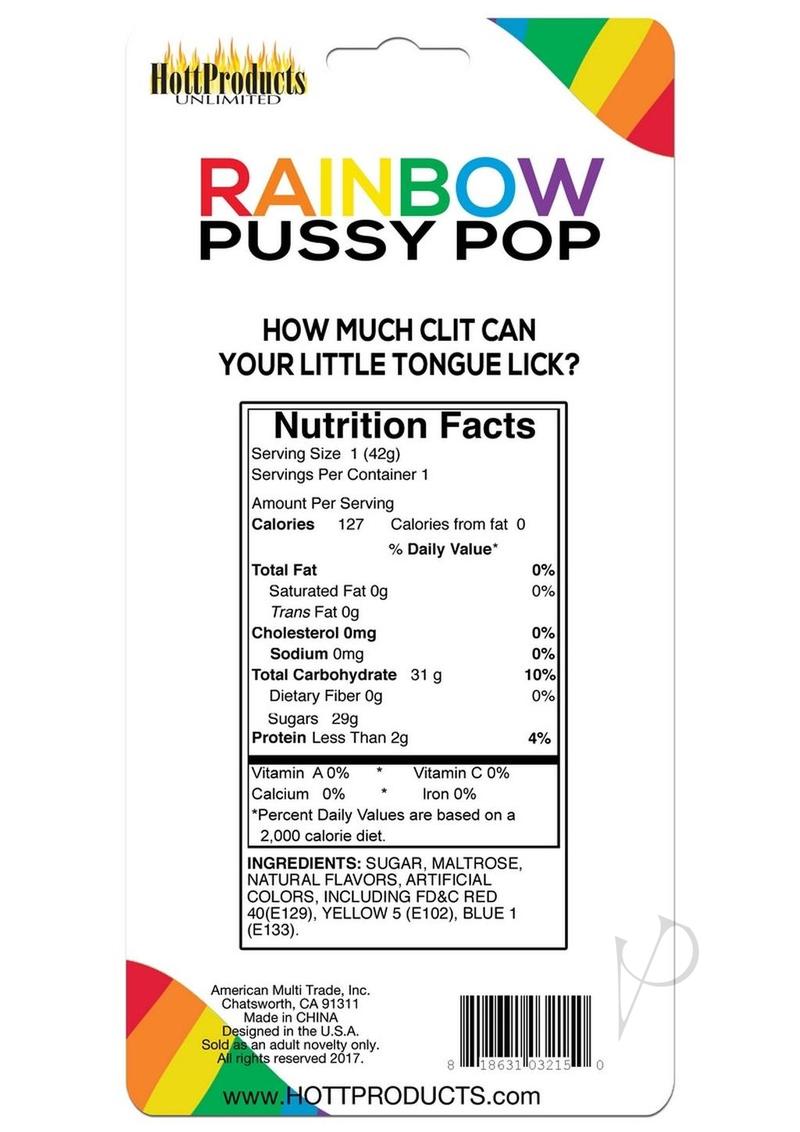 Rainbow Pussy Pops Carded