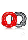 Ultraballs 2pk Cockring Steel/red