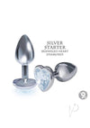 The 9 Silver Starter Heart Plug Diamond