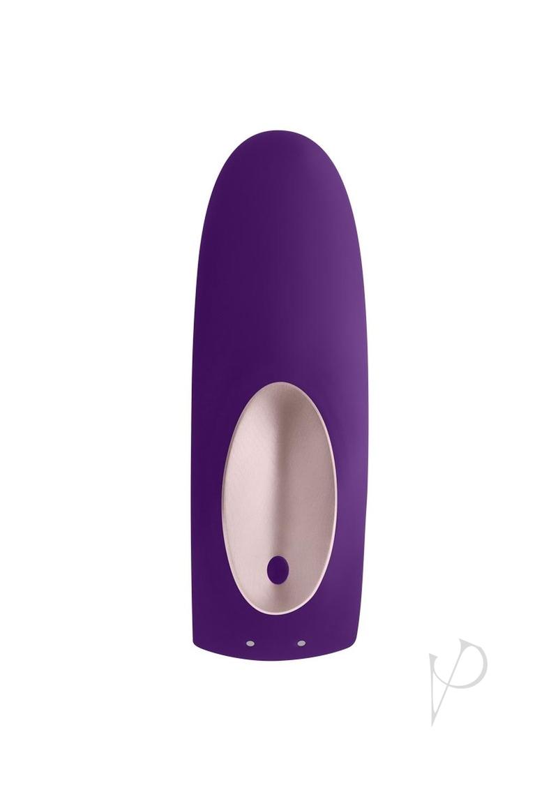 Satisfyer Double Plus Silicone USB Rechargeable Couples Vibrator Purple