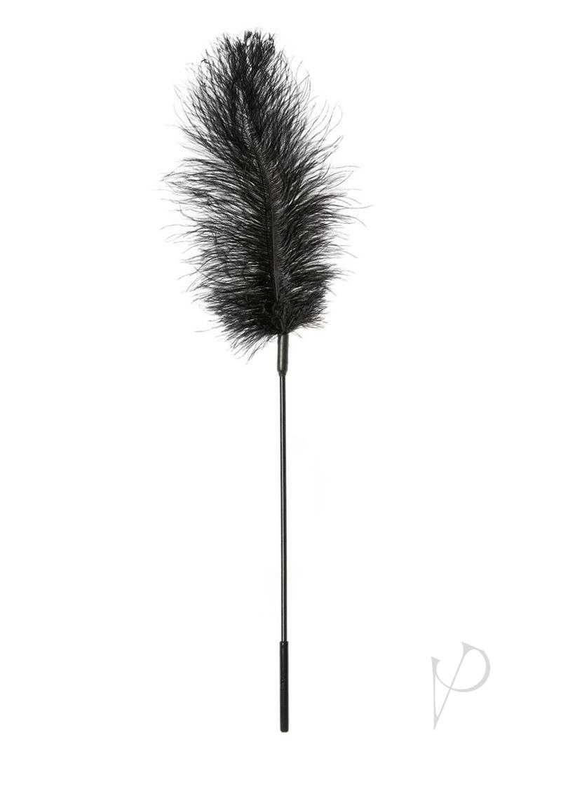 Ostrich Feather Black Tickler