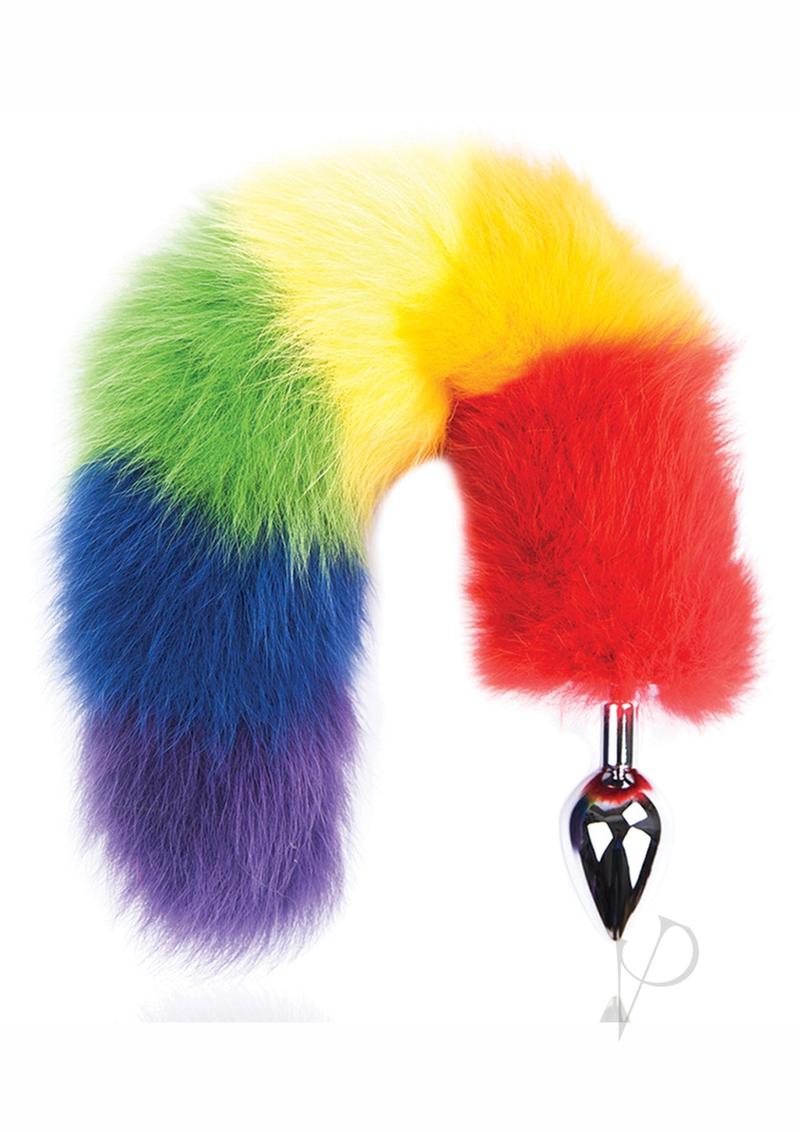 Rainbow Foxy Tail Butt Plug