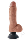 Kc 8 Vibrating Cock W/balls Tan