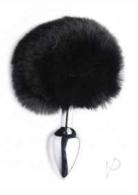 Tailz Fluffy Bunny Tail Anal Plug Black