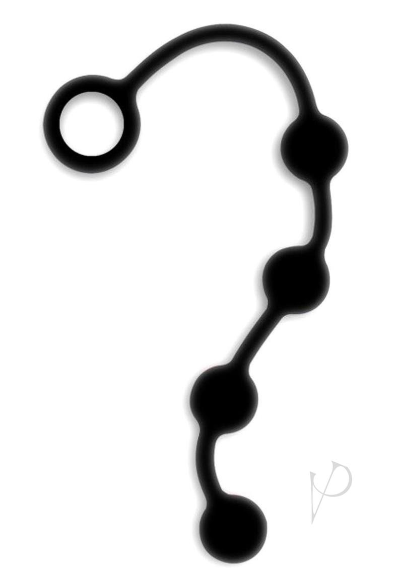 Excite Silicone Anal Beads Black