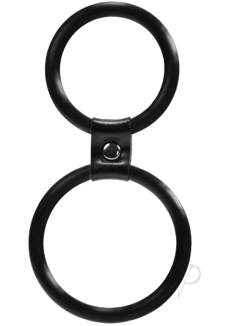 Myu Dual Ring Cock Ring Black Os