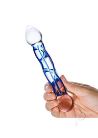 Full Tip Textured Glass Dildo 6.5