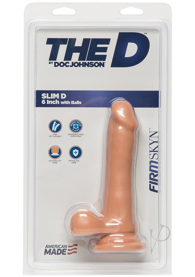 The Slim D Firmskyn W/balls 6 Vanilla