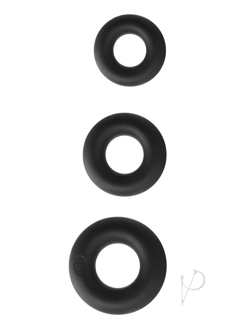 Renegade Super Soft Power Rings 3pk Blk