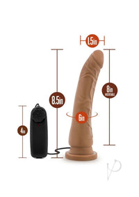 Dr Skin Vibe 8.5 Cock W/suction Mocha