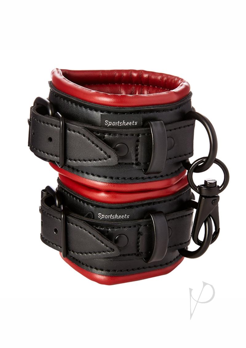 Saffron Cuffs Black/red