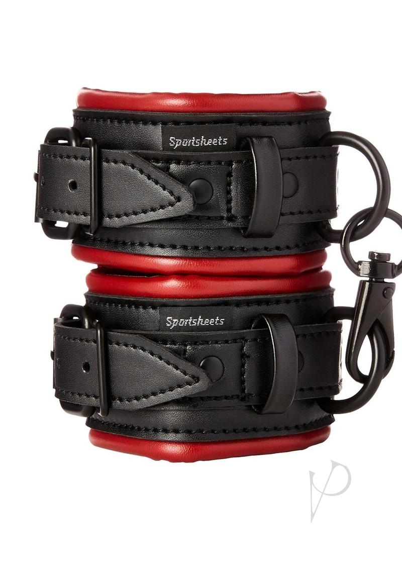 Saffron Cuffs Black/red