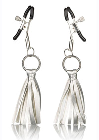 Nipple Play Tassels Nipple Clamp Silver