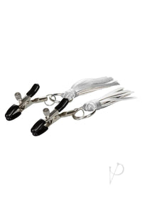 Nipple Play Tassels Nipple Clamp Silver