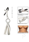 Nipple Play Tassels Nipple Clamp Silver