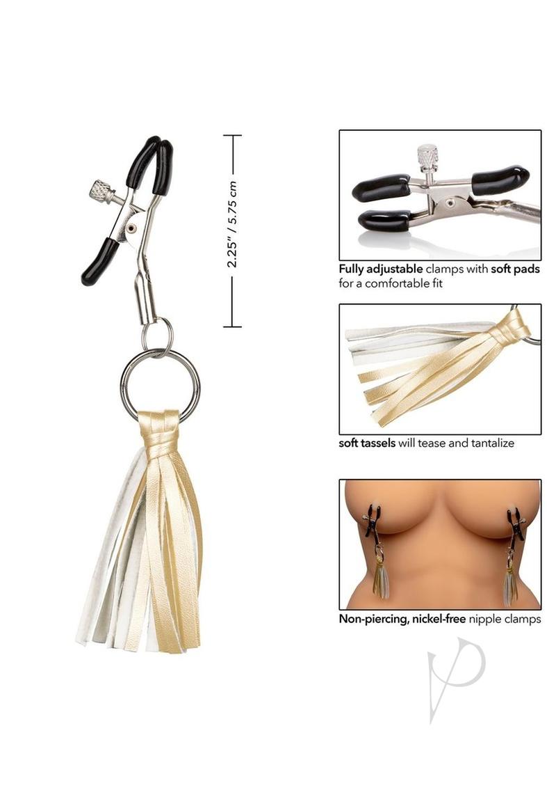 Nipple Play Tassels Nipple Clamp Gold