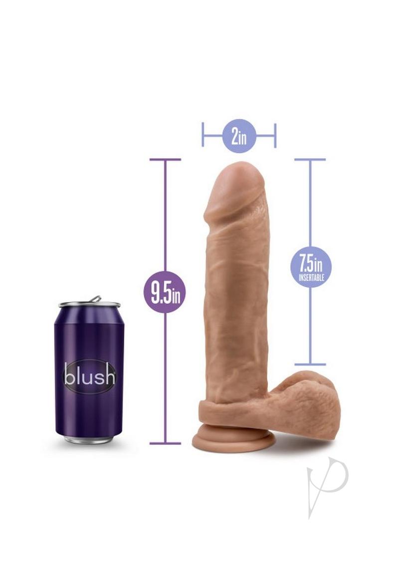 Au Naturel Dildo With Suction 9.5 Mocha