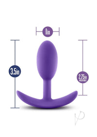 Luxe Wearable Vibra Slim Plug Sm Purp