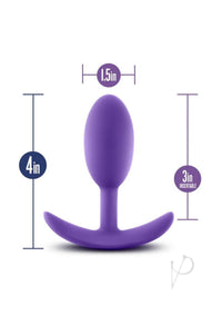 Luxe Wearable Vibra Slim Plug Med Purp