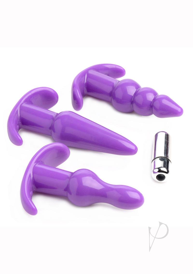 Trinity V 3pc Vibe Anal Plug Set Purple