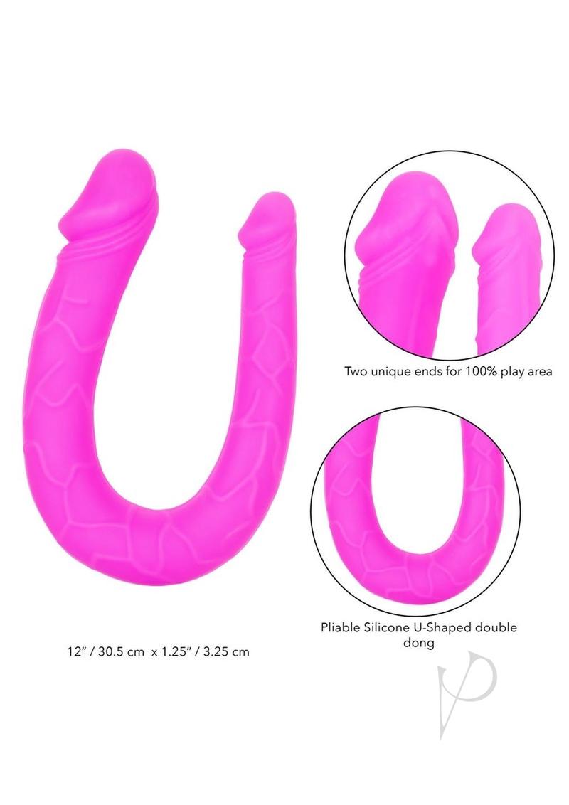 Silicone Double Dong Ac/dc Dong Pink