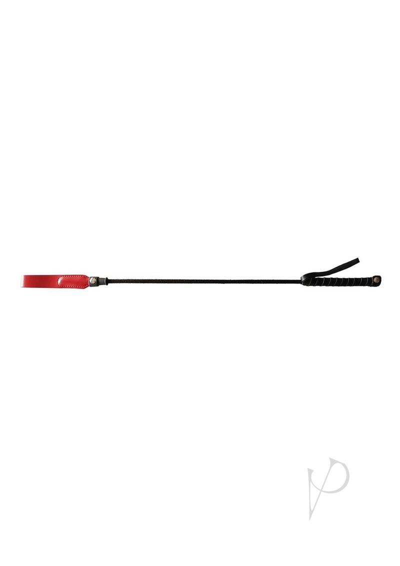 Rouge Long Riding Crop Slim Tip 24 Red