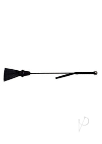 Rouge Tasseled Riding Crop Black