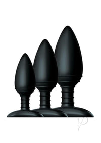 Butt Plug Trio 3 Set Black