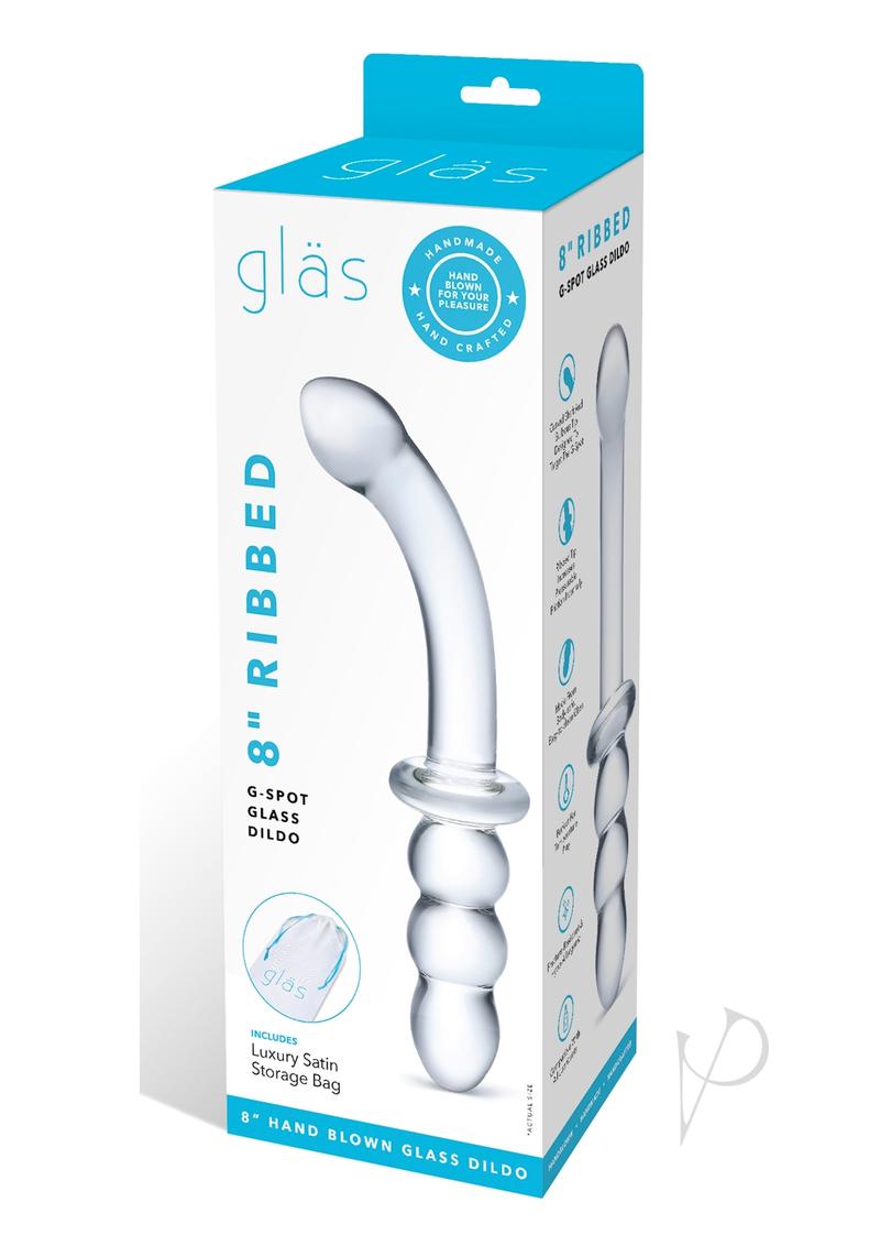 Ribbed G Spot Glass Dildo 8