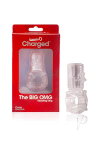 Big Omg Vibrating Ring Clear-individual