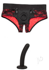 Scandal Crotchless Pegging Panty Set S/m