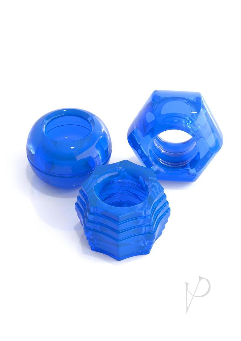 Classix Deluxe Cock Ring Set Blu