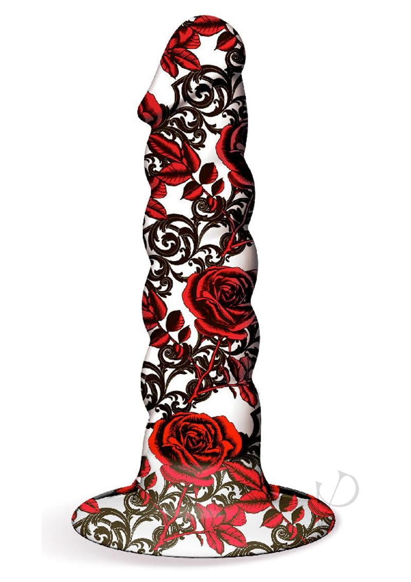 Collage Iron Rose Twisted Dildo