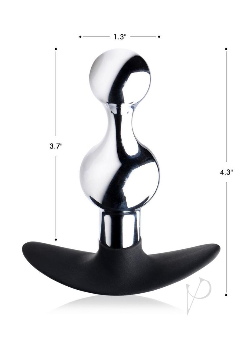 Ms Dark Drop Metal and Silicone Anal Plug