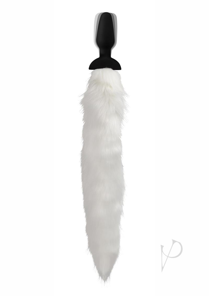 Tailz Vibrating White Fox Tail