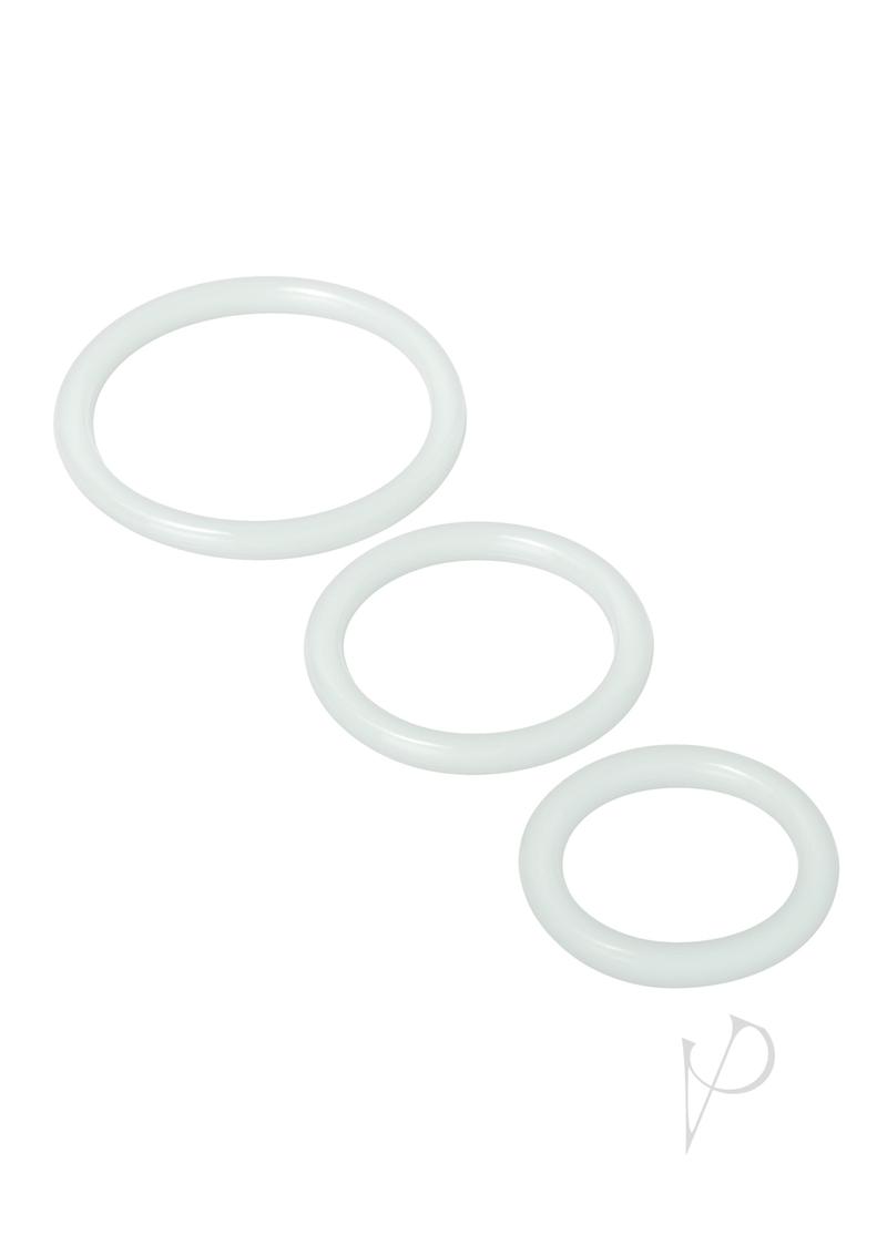 Tm Penis Rings 3pc Set Clear