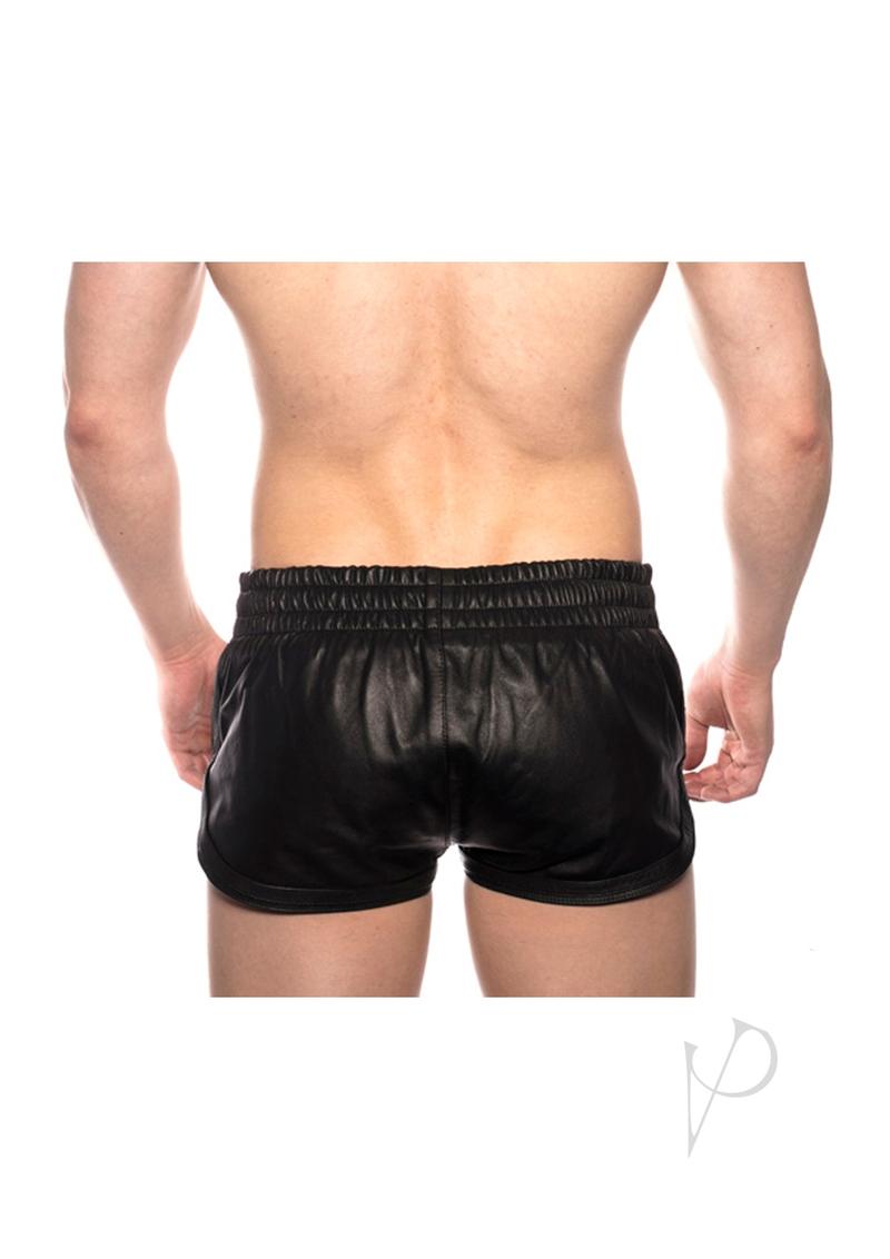 Prowler Red Leather Sport Shorts Blk Md