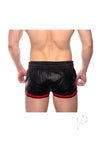 Prowler Red Leather Sport Shorts Red Sm