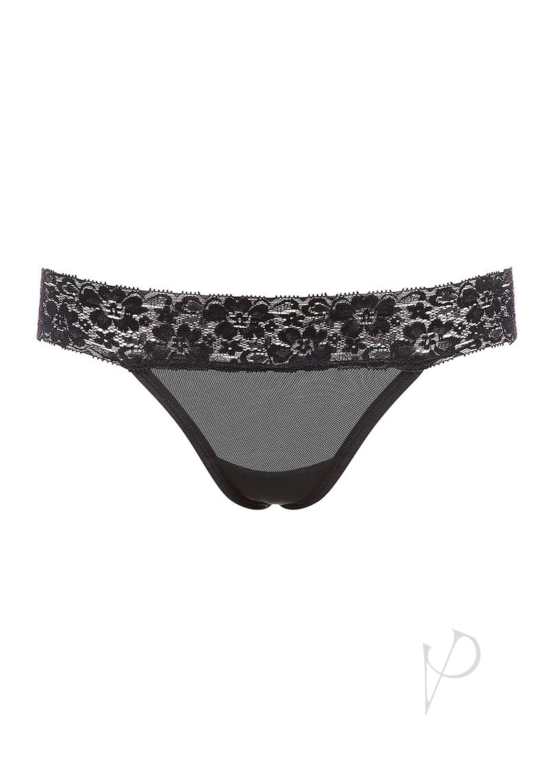 Barely B Strappy Butt Panty Black