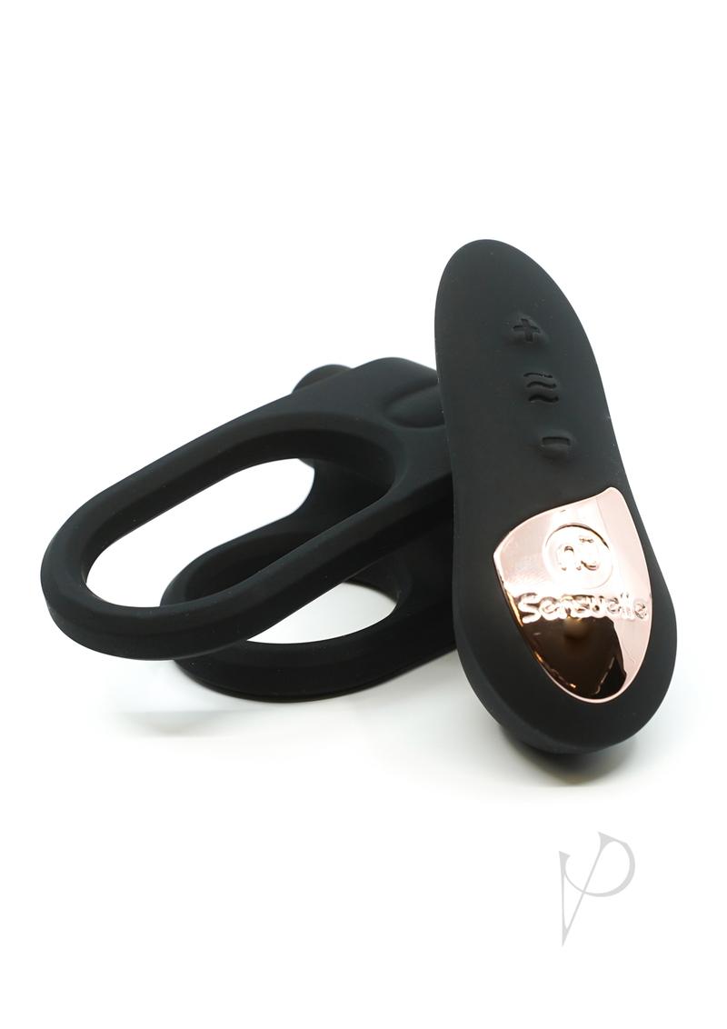 Sensuelle Silic Remote Bullet Ring Blk