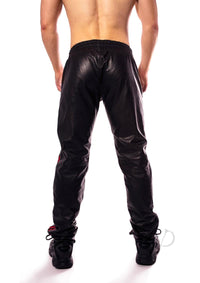 Prowler Red Leather Joggers Red Sm(disc)