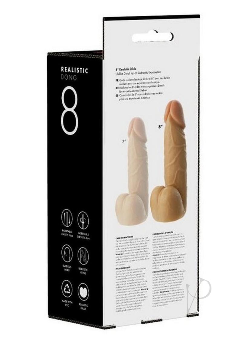 Prowler Realistic Dildo W/base Flsh 8