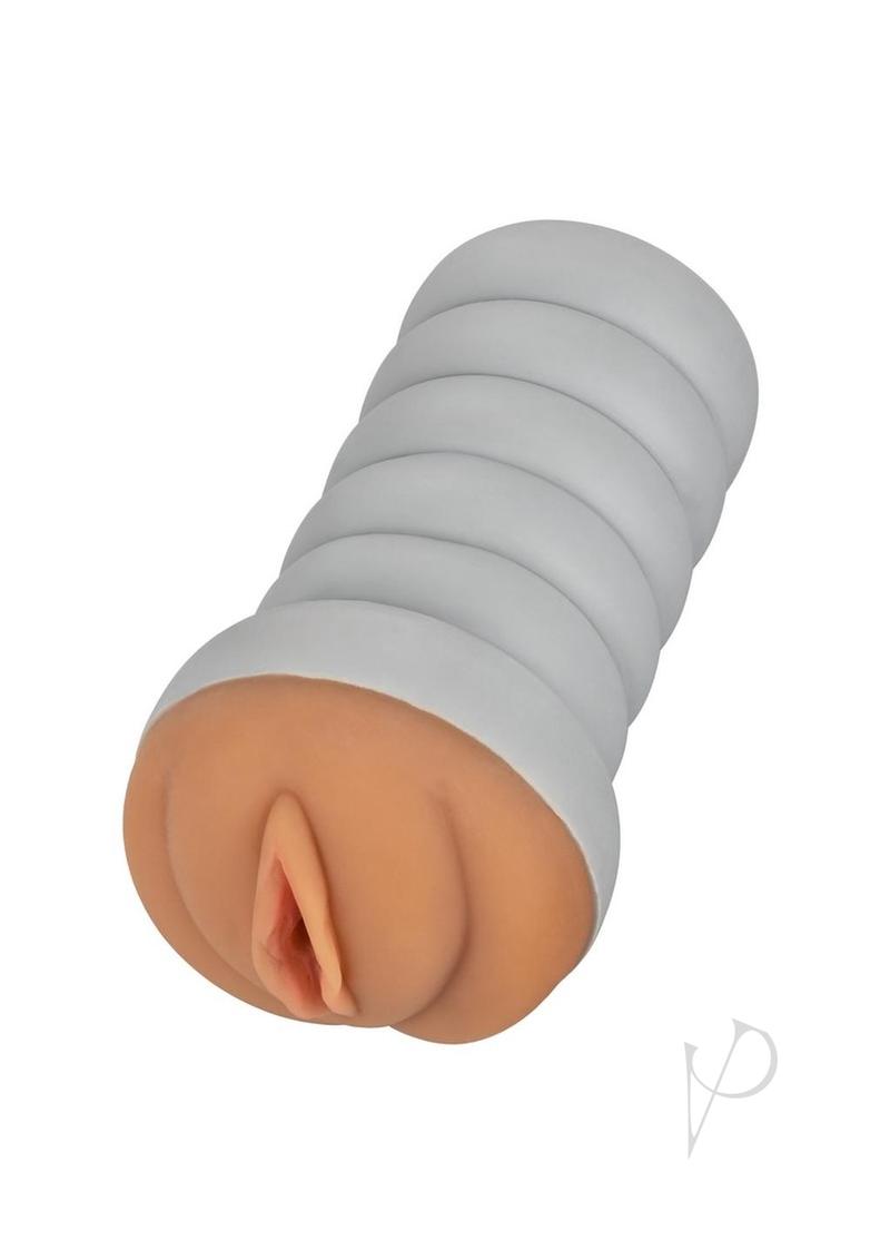 Ribbed Gripper Tight Pussy Brown